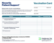 FABHALTA Vaccine Card