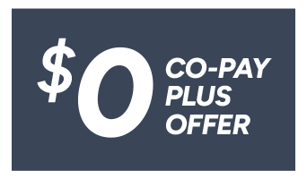 $0 co-pay plus offer