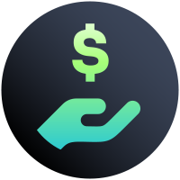 Financial support icon