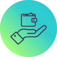 Financial support icon